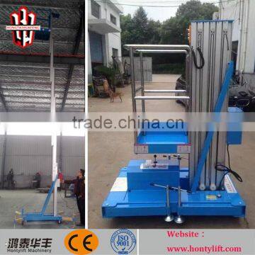 aluminum single mast man lift/cleaning lift/building cleaning lift with CE