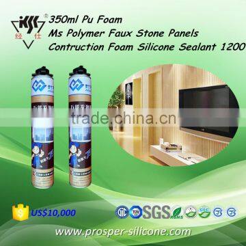 350ml/750ml Pu Foam Ms Polymer Faux Stone Panels Contruction Foam Silicone Sealant 1200 photo-2