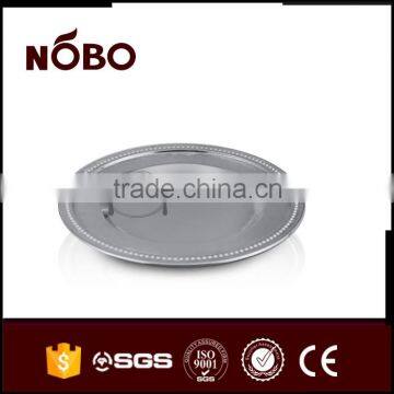 Stainless Steel Round Pudding Plate Circle Tray photo-6