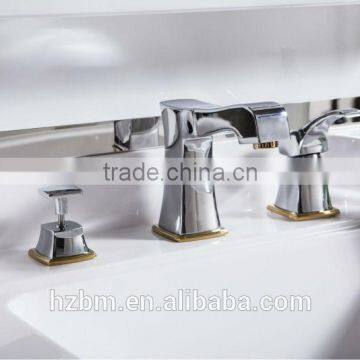 New Design Wall Mounted Bathroom Cabinet With Wash Basin, Mirror and Light photo-3