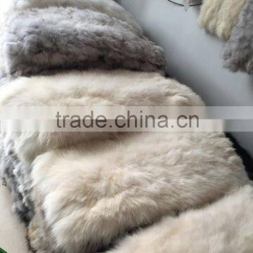 Hot selling scrap fox fur plate for garment /ihpone covers