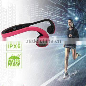 bone conduct sport wireless waterproof bluetooth headphone