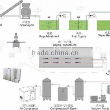 Small Egg Tray Making Machine for 1000pcs/ Hour Egg Tray Production Line From Qinyang Friends photo-3