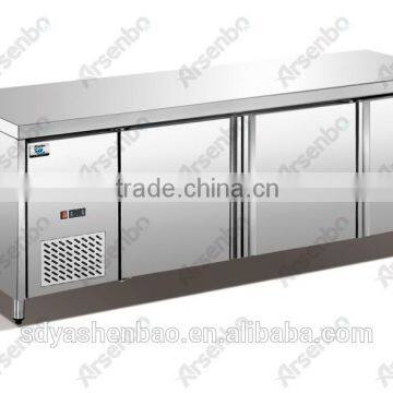 three doors commercial workbench refrigerator