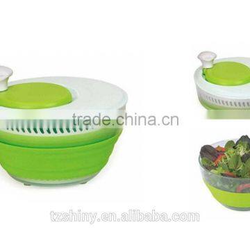 2016 Food Grade Multipurpose Plastic Collapsible Salad Spinner Plastic Salad Mixer