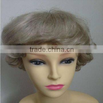 hot selling short style grey hair wig