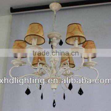 E14 antique yellow glass chandelier pendant lamp/ CE approved indoor light