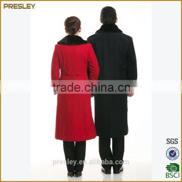 Custom Warm High-end Hotel Winter Security Guard Uniform Etiquette Reception Overcoat photo-3