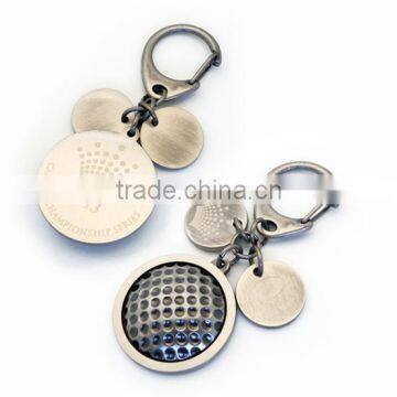 popular good quality round metal key ring keychain keyring