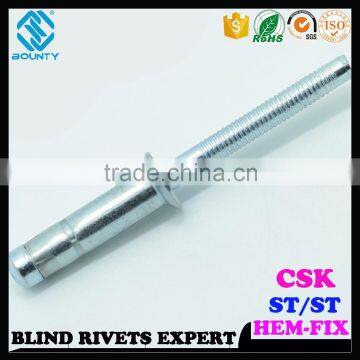 HIGH QUALITY FACTORY STRUCTURAL STEEL COUNTERSUNK HEAD HEM TYPE RIVETS