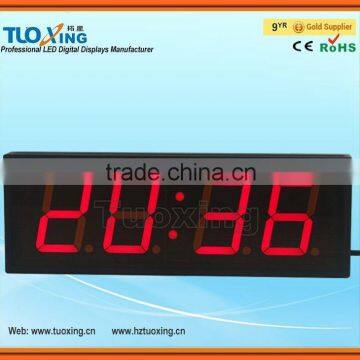 4 inch 4 digits LED indoor digital alarm clock