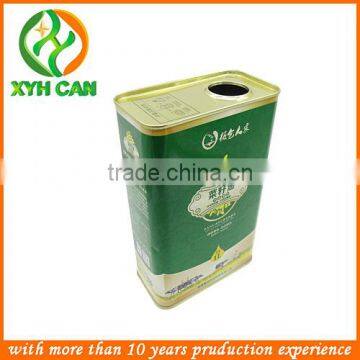 Food Grade Tall Olive Oil Tin Can, Empty Food Tin Can