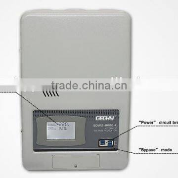 SRWII-6000-L Single Phase Wall Mounted LCD Display Relay Control Type Full Automatic AC Voltage Regulator/stabilizer/AVR Quality Choice photo-2
