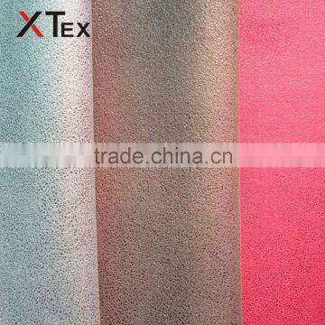 2016 trend soft touch bronzed dyed faux suede fabrics for sofa upholstery from china