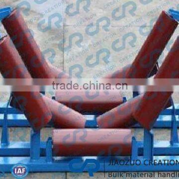 Bulk material handling system equipment troughing roller for sale