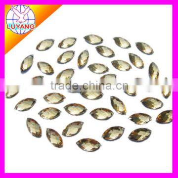 cats eye sew-on flatback acrylic diamond rhinestone two holes factory sell