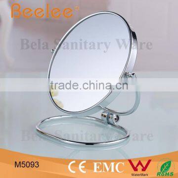3 inch foldable round double side makeup mirror pocket mirror for travel