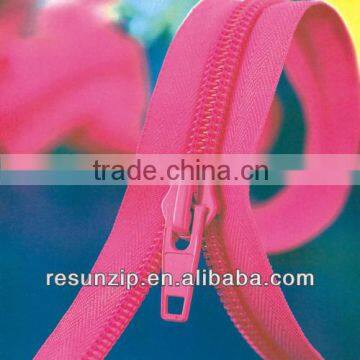 No.5 pink nylon zipper