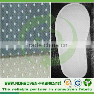 Disposable nonwoven PP shoe-cover with embossed sole, antiskid bottom