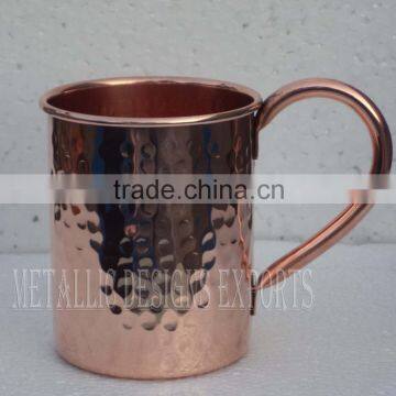 100% Copper Moscow Mule Hammered Mug