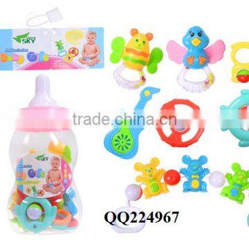 10pcs Plastic Baby Rattle Set ,Hot Neonate Baby Rattle,newborn Toys Baby Gift Set