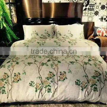 Fashion duvet/comforter cover with reactive print on cotton base/flower printed duvet cover