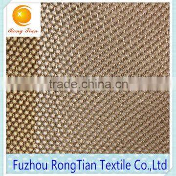 Best Price Polyester Tricot Shinny Yellow Diamond Mesh Net Fabric for Cloth Lining photo-2
