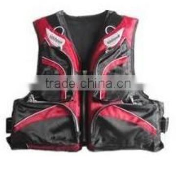 Factory wholesales life jacket fishing life vest boat life jacket with storage pocket