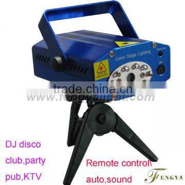 Remote red+green mini laser stage lighting