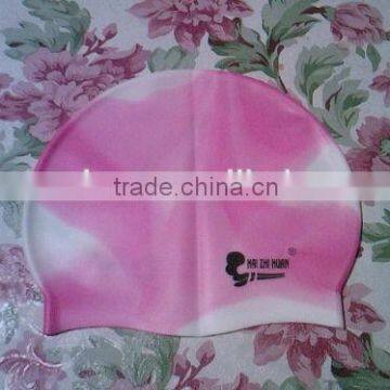 Eco-friendly Rainbow Silicone Swimming Caps for Long Hairs photo-5
