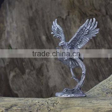 Antique silver Pewter eagle figurine