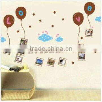 Photo frame wall sticker with removable adhesive