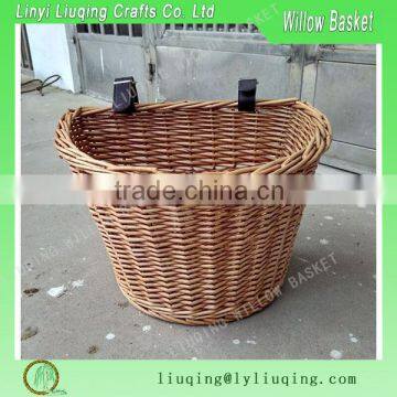 Wholesale Classic Wicker Handlebar Bicycle Basket Natural