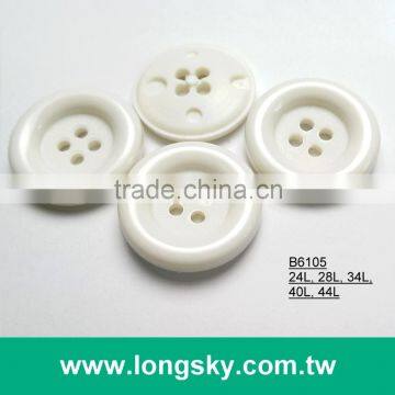 (#B6105) classic round edge 4 hole plastic button for boots decoration