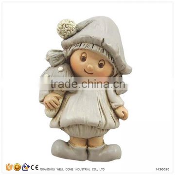 Mini Magnet Resin Children Garden Statues