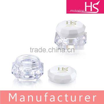 Diamond design top cosmetic jar