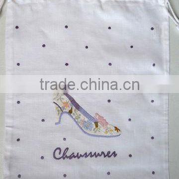 hand embroidery shoe bag