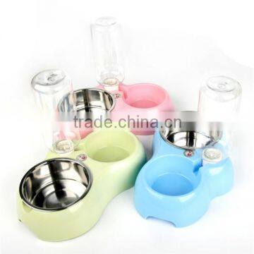 plastic stainless steel pet bowl metal plastic pet bowl metal pet bowl