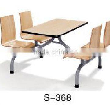 dining hall desk and chairs cafeteria furniture restaurant Sets S-368