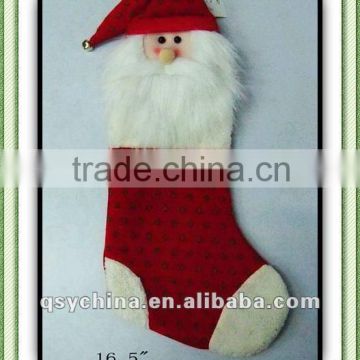 polyester christmas santa sock