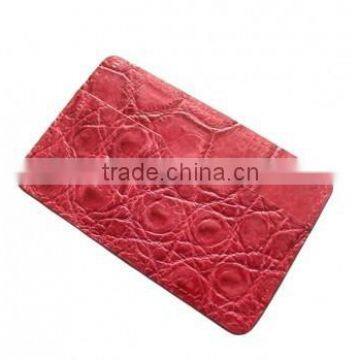 Crocodile leather card clip wallet SCRCW-006