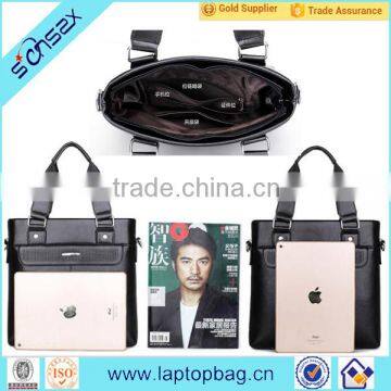 Leather Satchel Shoulder Messenger Bag Business Office Briefcase Bag photo-5