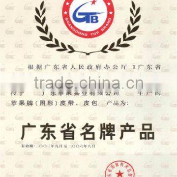 Brand Name Product of Guangdong Province