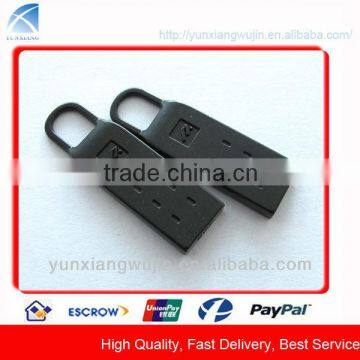 CD9022 Custom Fashion Black Matte Metal Pull for Jacket