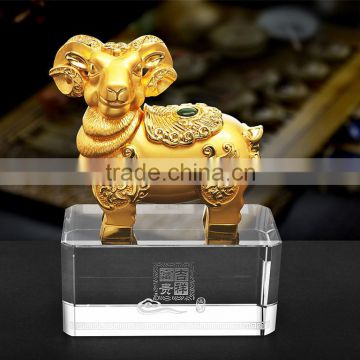 China wholesale Gold Sheep sculpture