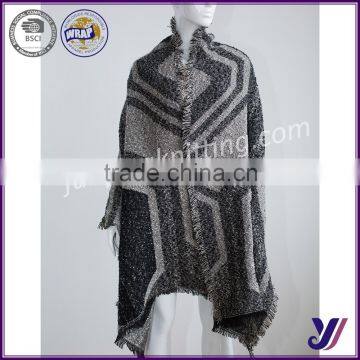 100% acrylic crochet woven pashmina shawl China manufacturers