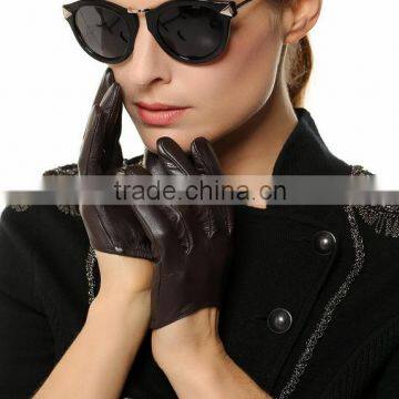 Fashion ladies sex short leather glove manufacturer