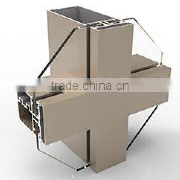 Curtain wall profile extruded aluminium profiles ---WX019