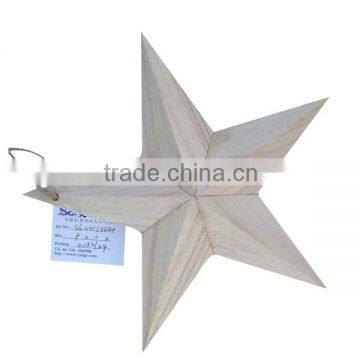 2016 Cheap Christmas decorations Wooden crafts Five-pointed star Wooden trees