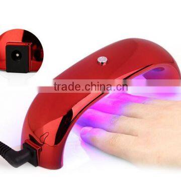 6w Rainbow style led lamp mini LED CCFL nail Dryer curing lamp for nail gel polish